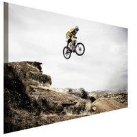 Mountain Bike Extrem Sport Leinwandbild AK Art Bilder Wanddeko Wandbild TOP XXL