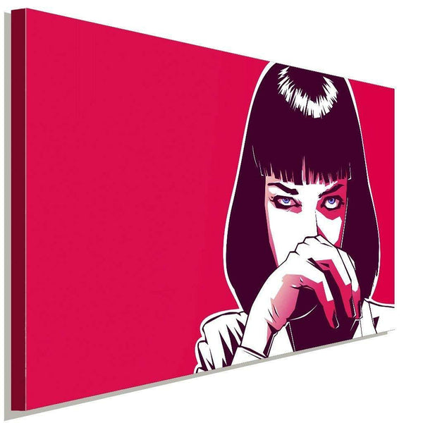 Pulp Fiction Mia Wallace AK Art Bilder Premium Kunstdruck Leinwandbilder XXL