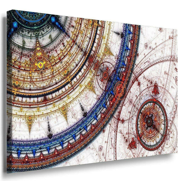Alte Sonnensystem Karte Leinwandbild AK Art Bilder Mehrfarbig Wandbild TOP XXL