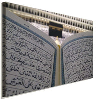 Kaaba Allah Mekka Koran Leinwandbild AK ART Wanddeko Wandbild Made in Germany