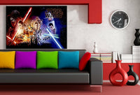 Star Wars Helden Laserscherter Leinwandbild AK ART Wanddeko Wandbild TOP XXL
