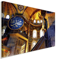 Hagia Sophia Istanbul Islam Cami Leinwandbild AK ART Wanddeko Wandbild XXL TOP
